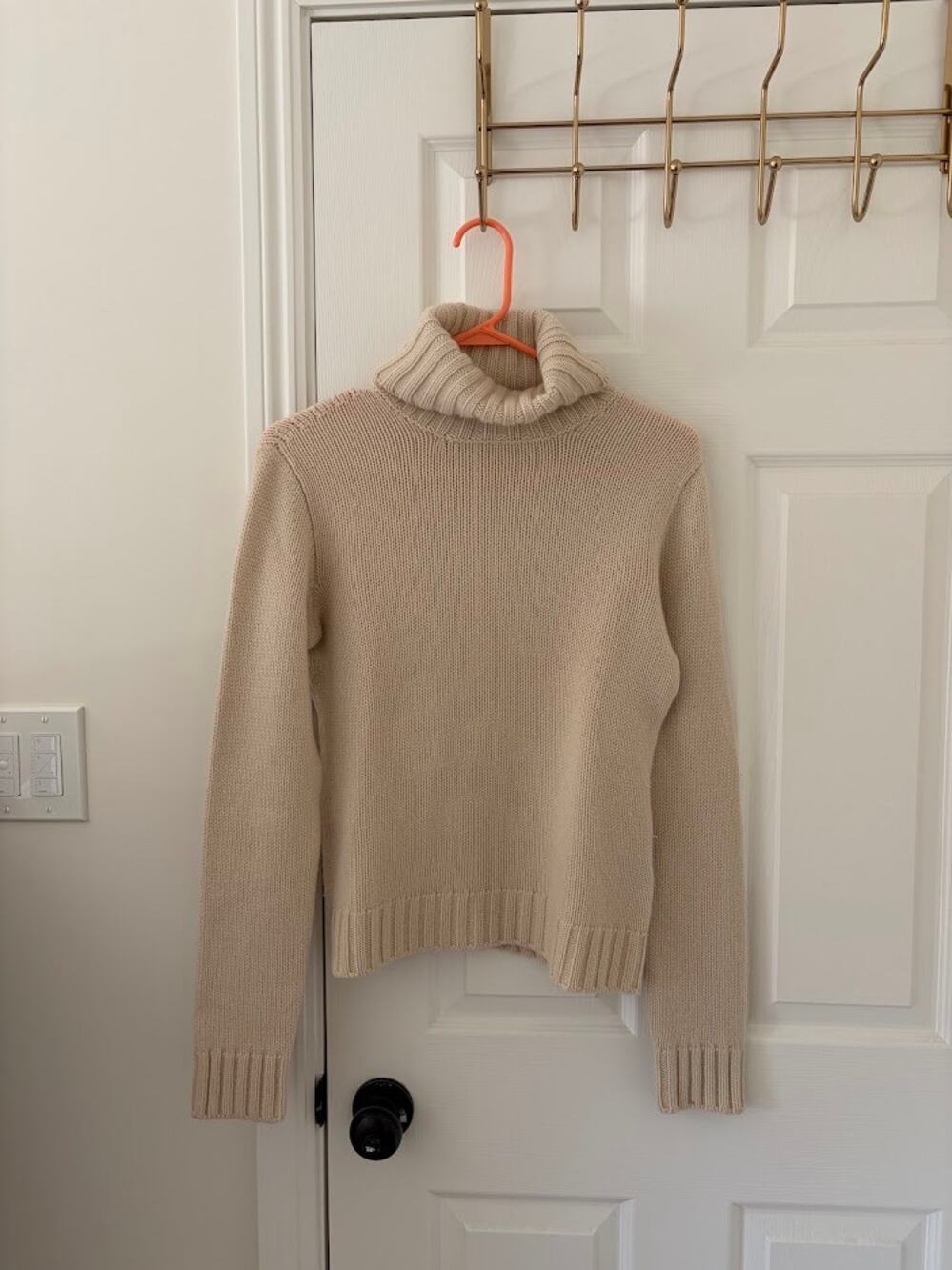 Ralph Lauren Collection Purple Label 100% Cashmere Ribbed Turtleneck Sweater
